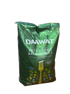 Daawat Basmati Extra Long Rice 20 kg